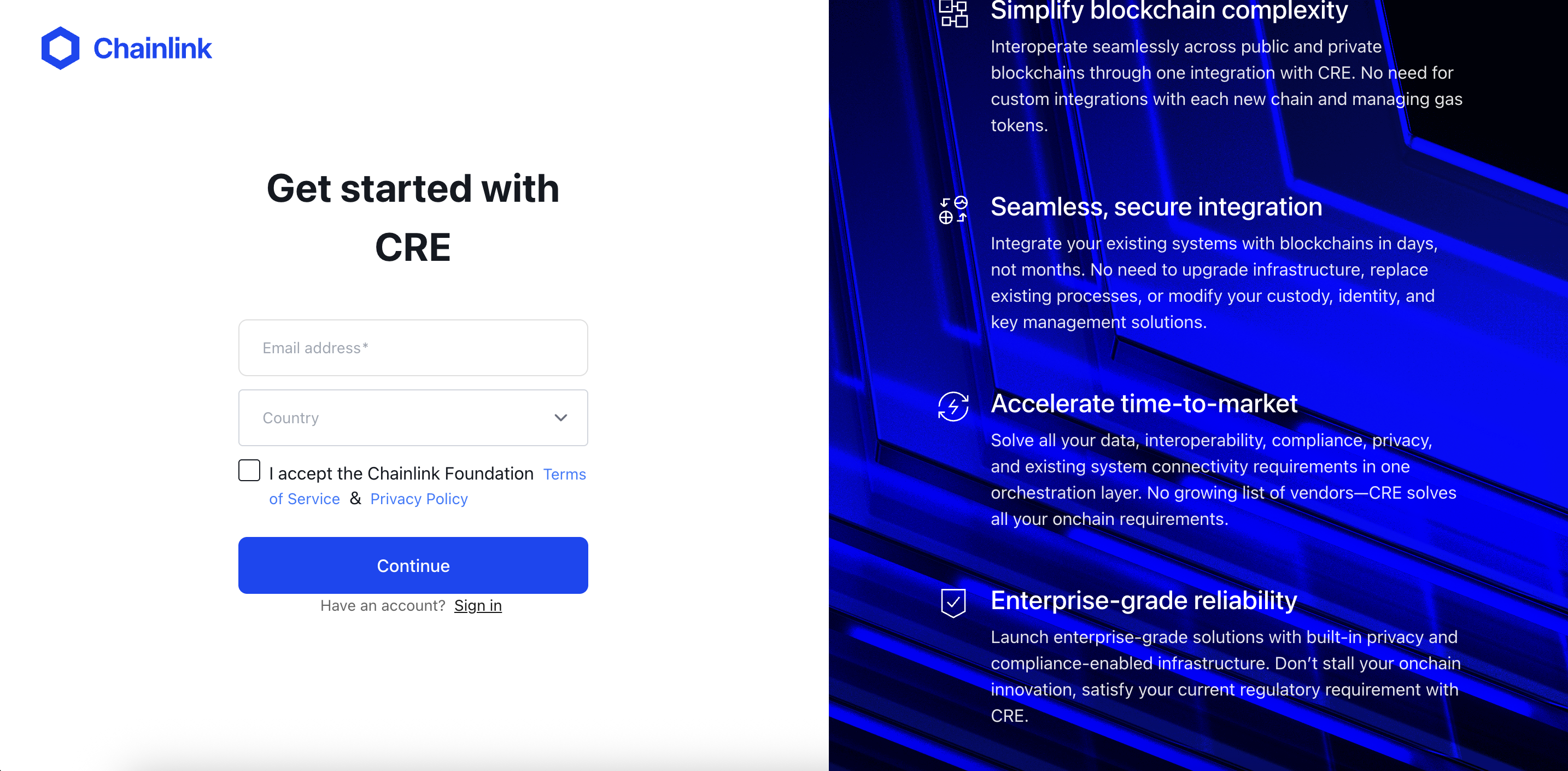 CRE Signup
